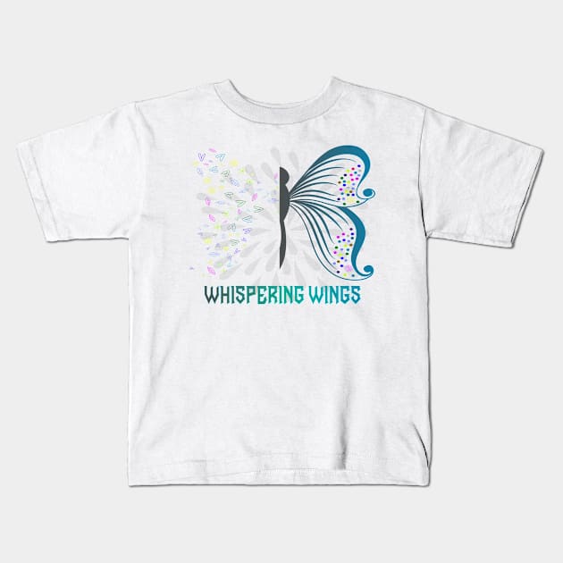 Wings Pital Flower Butterfly Best gift for Mothers Kids T-Shirt by Mirak-store 